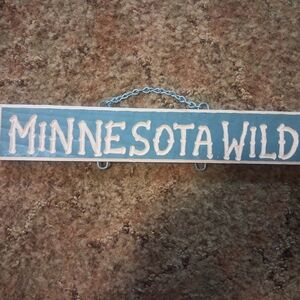 Minnesota Wild Green Wall Sign Wooden